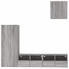 Muebles De Tv De Pared 4 Piezas Madera De Ingeniería Gris Sonoma