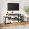 Mueble Para Tv Madera Contrachapada Gris Sonoma 117x35x52 Cm