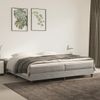 Estructura De Cama Box Spring Terciopelo Gris Claro 200x200 Cm