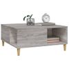 Mesa De Centro Madera Contrachapada Gris Sonoma 80x80x36,5 Cm