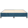 Estructura De Cama Box Spring Terciopelo Azul Oscuro 200x200 Cm