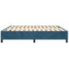 Estructura De Cama Box Spring Terciopelo Azul Oscuro 200x200 Cm