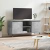 Mueble De Tv Madera De Ingeniería Gris Hormigón 104x35x50 Cm