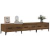 Mueble De Tv Madera Contrachapada Roble Ahumado 150x34,5x30 Cm