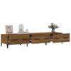 Mueble De Tv Madera Contrachapada Roble Ahumado 150x34,5x30 Cm