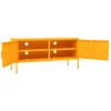 Mueble Para Tv De Acero Amarillo Mostaza 105x35x50 Cm