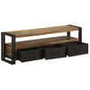 Mueble Para Tv De Madera Maciza Reciclada 120x30x40 Cm