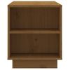 Mueble De Tv Madera Maciza De Pino Marrón Miel 110x35x40,5 Cm