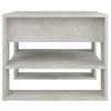 Mesa De Centro Madera Contrachapada Gris Hormigón 55,5x55x45 Cm