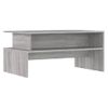 Mesa De Centro Madera De Ingeniería Gris Sonoma 90x55x42,5 Cm