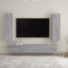 Mueble Para Tv De Pared Gris Sonoma 30,5x30x110 Cm