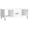 Mesa De Centro Madera Contrachapada Blanco 102x50x40 Cm