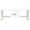 Mesa De Centro Madera Contrachapada Blanco 102x50x40 Cm