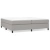 Estructura De Cama Box Spring Tela Gris Claro 200x200 Cm