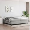 Estructura De Cama Box Spring Tela Gris Claro 200x200 Cm