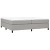 Estructura De Cama Box Spring Tela Gris Claro 200x200 Cm