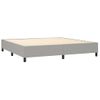 Estructura De Cama Box Spring Tela Gris Claro 200x200 Cm