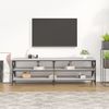 Mueble De Tv Madera Contrachapada Gris Sonoma 160x40x50 Cm