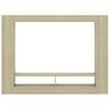 Mueble De Tv Madera Contrachapada Color Roble 152x22x113 Cm