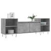 Mueble Para Tv Madera Contrachapada Gris Hormigón 160x35x55 Cm