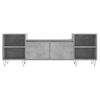 Mueble Para Tv Madera Contrachapada Gris Hormigón 160x35x55 Cm