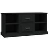 Mueble Para Tv Madera Contrachapada Negro 99,5x35,5x48 Cm