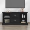 Mueble Para Tv Madera Contrachapada Negro 99,5x35,5x48 Cm