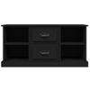 Mueble Para Tv Madera Contrachapada Negro 99,5x35,5x48 Cm