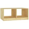 Mesa De Centro De Madera Maciza De Pino 75x50x33,5 Cm