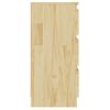 Mesita De Noche Madera Maciza De Pino 40x29,5x64 Cm