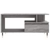 Mesa De Centro Madera Contrachapada Gris Sonoma 90x49x45 Cm