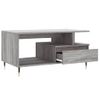 Mesa De Centro Madera Contrachapada Gris Sonoma 90x49x45 Cm