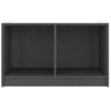 Mueble De Tv De Madera Maciza De Pino Gris 70x33x42 Cm