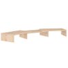 Soporte Para Monitor Madera Maciza De Pino 80x24x10,5 Cm