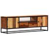 Mueble Para Tv De Madera Maciza Reciclada 120x30x40 Cm