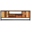 Mueble Para Tv De Madera Maciza Reciclada 120x30x40 Cm