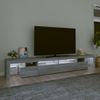 Mueble De Tv Con Luces Led Gris Sonoma 260x36,5x40 Cm