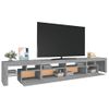 Mueble De Tv Con Luces Led Gris Sonoma 260x36,5x40 Cm