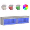 Mueble De Tv Con Luces Led Gris Sonoma 60x30x30 Cm