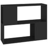 Mueble Para Tv Madera Contrachapada Negro 80x24x63 Cm