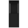 Mueble Para Tv Madera Contrachapada Negro 80x24x63 Cm