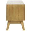 Mueble Para Tv Madera Tallada Marrón 120x30x42 Cm