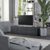 Mueble Para Tv Madera Contrachapada Gris 120x34x30 Cm