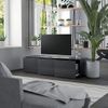 Mueble Para Tv Madera Contrachapada Gris 120x34x30 Cm