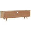 Mueble De Tv De Madera Maciza De Mango 140x30x40 Cm