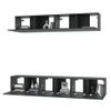 Set De Muebles Para Tv 5 Piezas Madera Contrachapada Negro