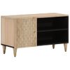 Mueble De Tv Madera Maciza De Mango 80x31x46 Cm