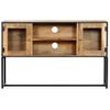 Mueble Para La Tv De Madera Maciza Reciclada 120x30x75 Cm