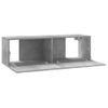 Mueble Para Tv Madera Contrachapada Gris Hormigón 100x30x30 Cm