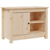 Mueble De Tv De Madera Maciza De Pino 70x36,5x52 Cm